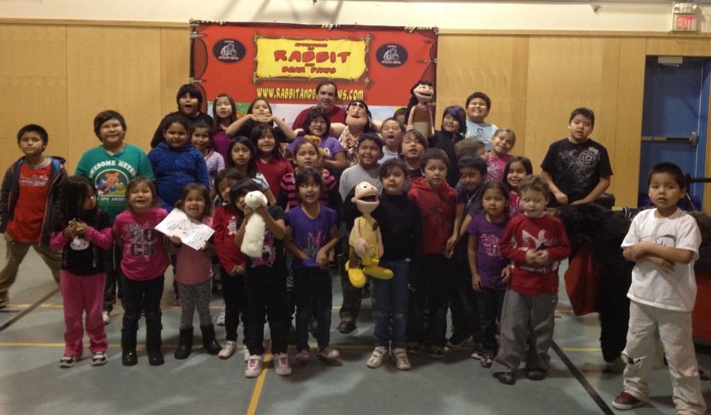 Awesome students of Big Grassey, Ont, First Nation